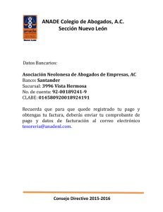 ANADE Colegio de Abogados, A.C. Sección Nuevo León