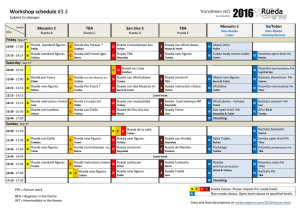 Timeplan 2016 - 3.3 instr - SalsaNor`s Rueda Congress