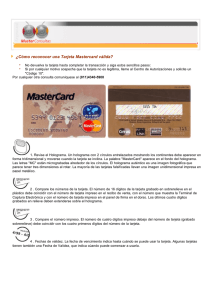 ¿Cómo reconocer una Tarjeta Mastercard válida?