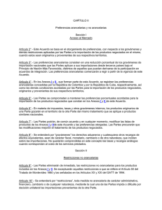 CAPÍTULO II Preferencias arancelarias y no arancelarias Sección I