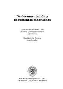 De documentación y documentos madrileños