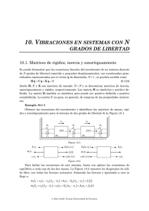 10. VIBRACIONES EN SISTEMAS CON N GRADOS DE LIBERTAD