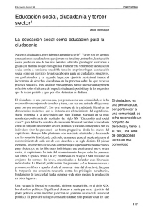 Educación social, ciudadanía y tercer sector1