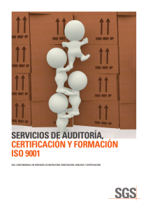 servicios de auditoría, certificación y formación iso 9001