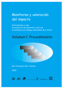 Monitoreo y valoración del impacto Volumen 1: Procedimiento