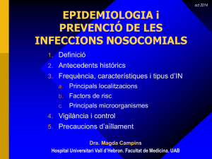 epidemiologia de les infeccions nosocomials