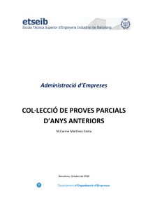 COL·LECCIÓ DE PROVES PARCIALS D`ANYS ANTERIORS