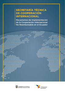 4. gestión de la cooperación internacional no reembolsable en