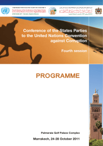 Event Programme - United Nations Office on Drugs and Crime