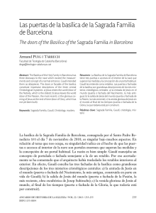las puertas de la basílica de la sagrada familia de Barcelona