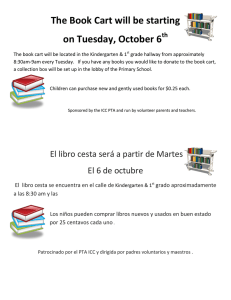 The Book Cart will be starting on Tuesday, October 6 th