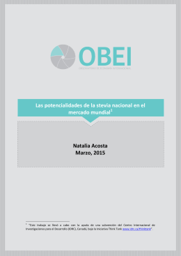 Resultado de imagen para Las potencialidades de la stevia nacional en el mercado mundial