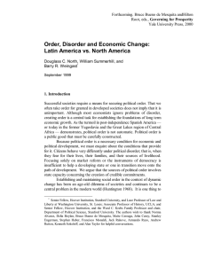 Order, Disorder and Economic Change: Latin America