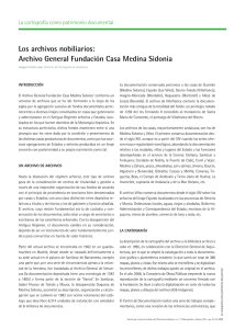 Los archivos nobiliarios: Archivo General Fundación Casa Medina