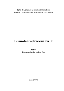 Desarrollo de aplicaciones con Qt