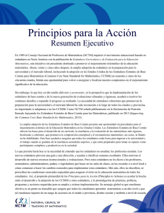 Principios para la Acción - National Council of Teachers of