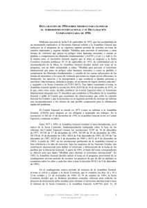 Declaration on Measures to Eliminate International Terrorism, 1994