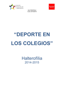 “DEPORTE EN LOS COLEGIOS” - Fundación Madrid por el Deporte