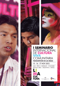 I Seminario Internacional de Cultura Viva Comunitaria (2012)