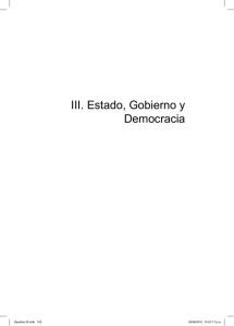 III. estado, Gobierno y democracia