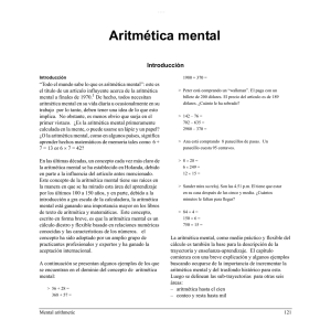 Aritmética mental