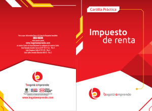 Impuesto de renta - Cámara de Comercio de Bogotá