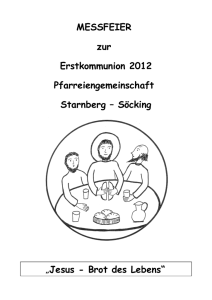 Messfeier Zur Erstkommunion 2012 Pfarreiengemeinschaft