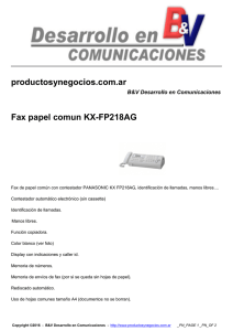 productosynegocios.com.ar Fax papel comun KX