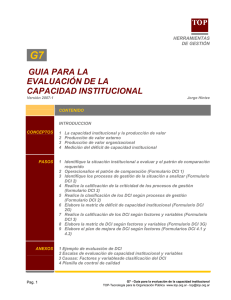 g7. guia para la evaluación de la capacidad institucional