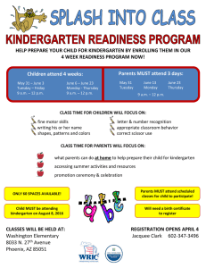 help prepare your child for kindergarten by enrolling them in our 4
