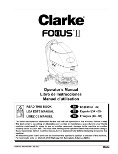 Clarke FOCUS II Operator`s Manual bmp.indb