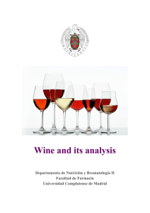 Wine and its analysis - E-Prints Complutense