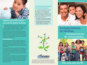 Enriquecimiento de familias. - Family Living Programs