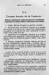 § 11. , (Reforma constitucional, quebrantamiento de la Constitución