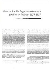 Vivir en familia: hogares y estructura familiar en México, 1976-1987