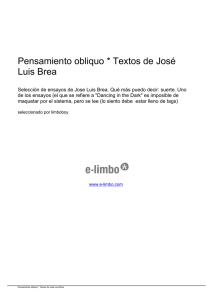 Pensamiento obliquo * Textos de José Luis Brea - E