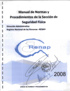 Manual de Normas y Procedimientos de seguridad física.