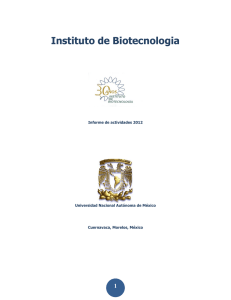 2012 - Instituto de Biotecnología