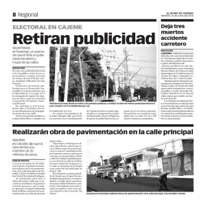 Retiran publicidad - El Diario de Sonora