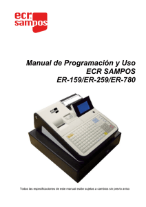 Manual de Programación y Uso ECR SAMPOS ER-159/ER