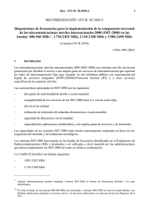 RECOMENDACIÓN UIT-R M.1036-2 - Disposiciones de