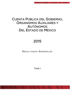 cuenta pública del gobierno, organismos auxiliares y autónomos del