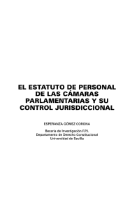 El Estatuto de Personal de las Cámaras Parlamentarias y - e