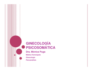 ginecología psicosomática - Facultad de Psicología