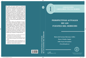 Perspectivas actuales de las fuentes del derecho - e