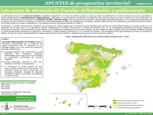 Zonas de montaña de España: delimitación y poblamiento