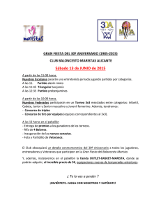 Sábado 13 de JUNIO de 2015 - Baloncesto Maristas Alicante