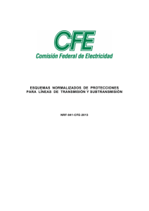 esquemas normalizados de protecciones para líneas - lapem