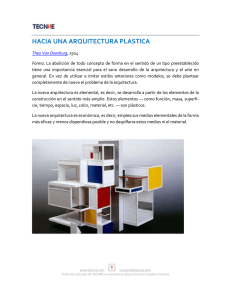hacia una arquitectura plastica