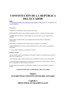 constitución de la república del ecuador